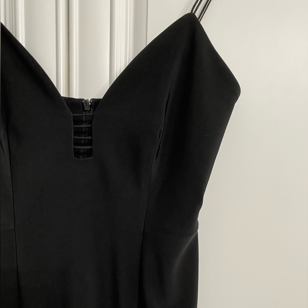 NWT Cameo Women’s XS Black Fitted Dress Spag Straps Party X-mas New Year’s Eve - Picture 7 of 13